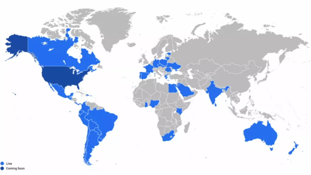 2025 Uber programa mujeres. Imagen mapa.