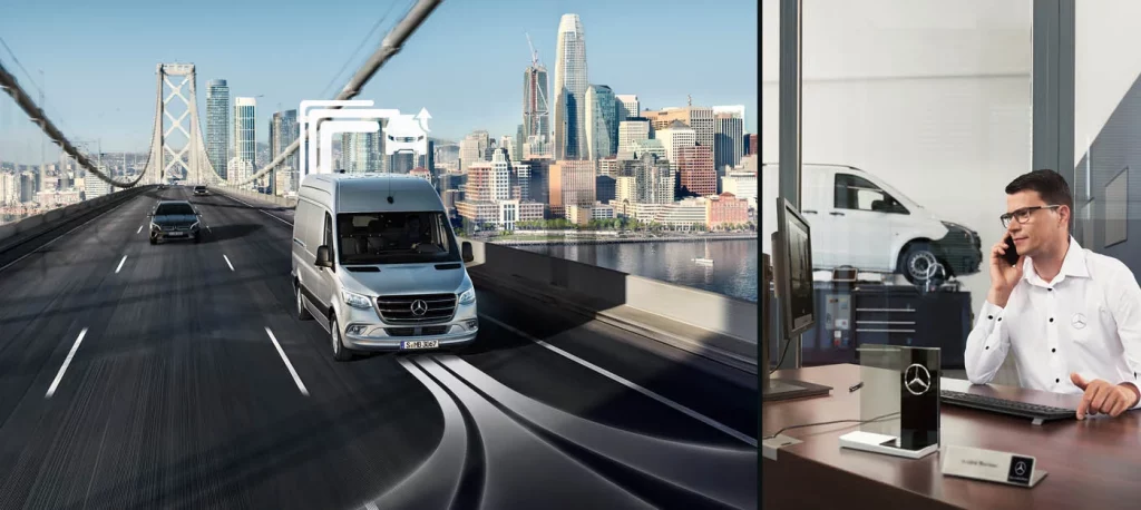 Mercedes-Benz Van y su estrategia predictiva: nunca circularás solo 2 Motor16 Monitor de Tiempo de Actividad Digital Extra de Mercedes-Benz Van.