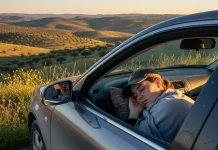 Ten mucho cuidado si piensas dormir en el coche en tus vacaciones: Esta es la multa de recuerdo que te puedes llevar