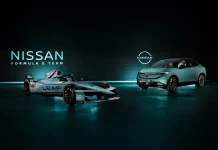 El equipo Nissan de Fórmula E se pinta con el color exclusivo de este modelo eléctrico