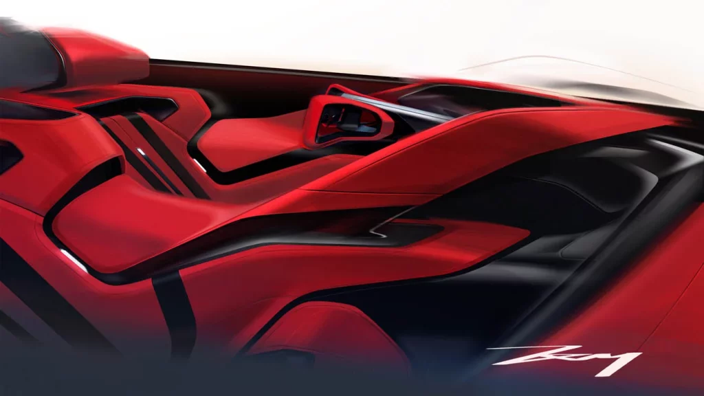 Chevrolet Corvette Concept: un homenaje futurista que no verá la calle 14 Motor16 General Motors Advanced Design Pasadena Corvette concept interior artboard Motor16