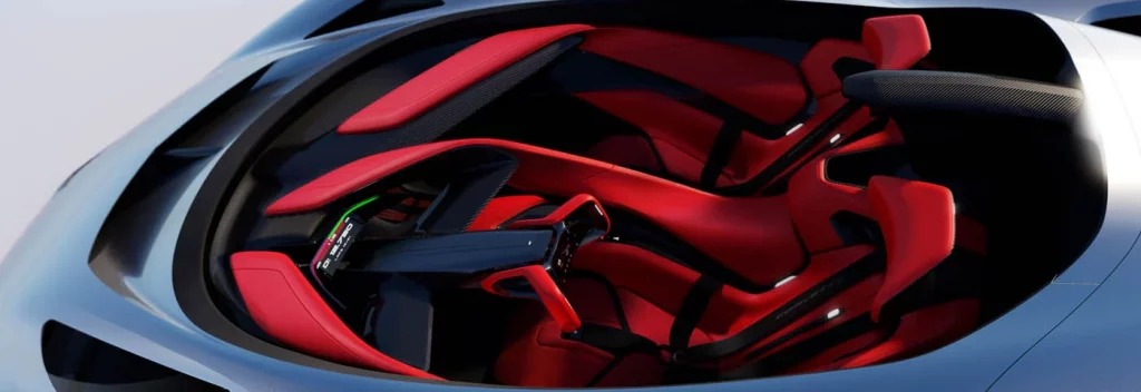 Chevrolet Corvette Concept: un homenaje futurista que no verá la calle 17 Motor16 General Motors Advanced Design Pasadena Corvette concept interior artboard top view Motor16