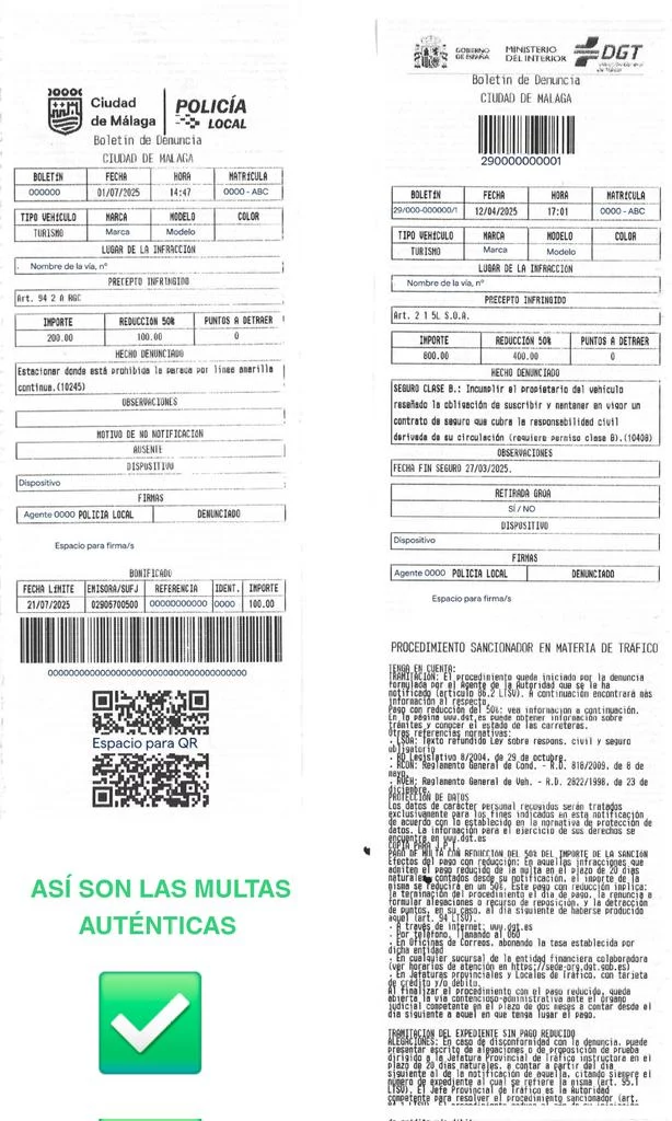 multa dgt estafa