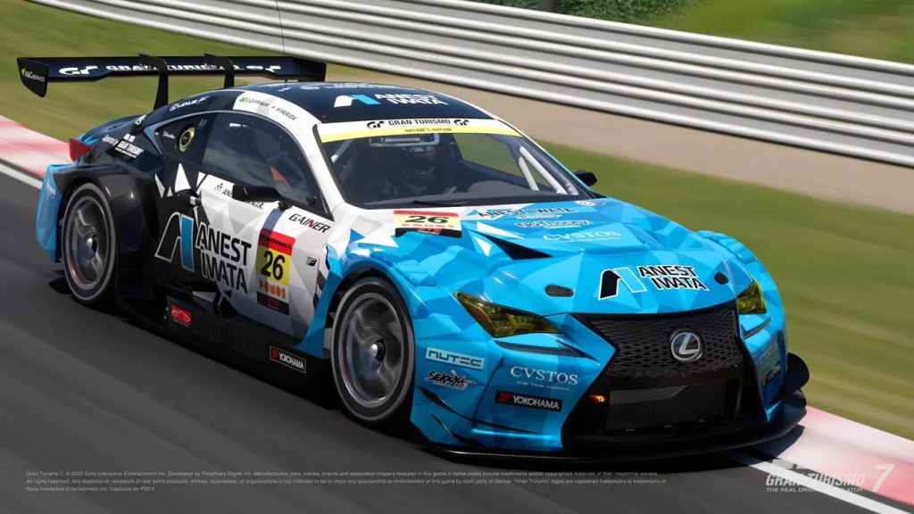 Nueva decoración del Lexus RC F GT3 para Gran Turismo 7 