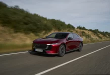 Primera prueba del Mazda6e, la primera berlina eléctrica de Mazda