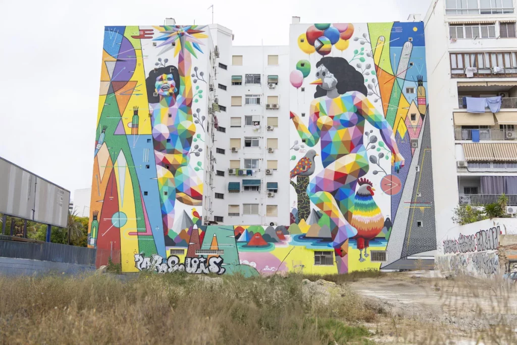 RUTA LEXUS VALENCIA Mural Okuda en Calle Francisco Largo Caballero 1 Motor16