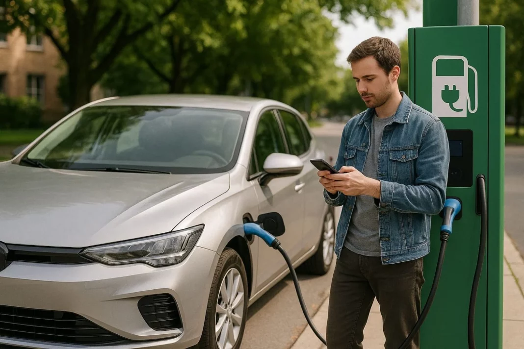 2025 Punto de recarga. Coche eléctrico. Imagen portada.