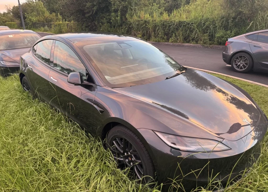 Se compra un Tesla a estrenar y alucina cuando descubre donde ha estado aparcado junto con otros 100 1 Motor16 Tesla aparcado Florida