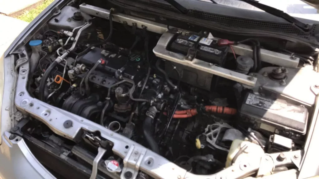 2000 Honda Insight. Imagen motor.