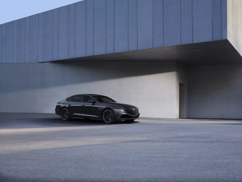 Genesis viste de luto a sus modelos más elitistas 2 Motor16 2025 Genesis Prestige Black. Imagen exterior.