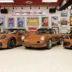 La historia de la firma de Zuffenhausen vista desde un Porsche de color marrón Sepia