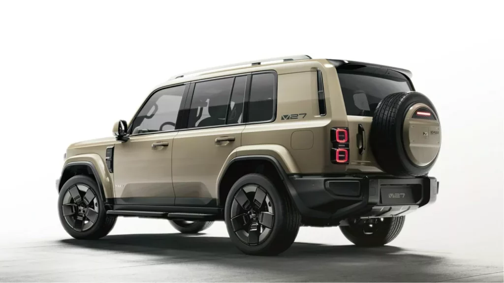 2025 iCAR V27. Imagen trasera.