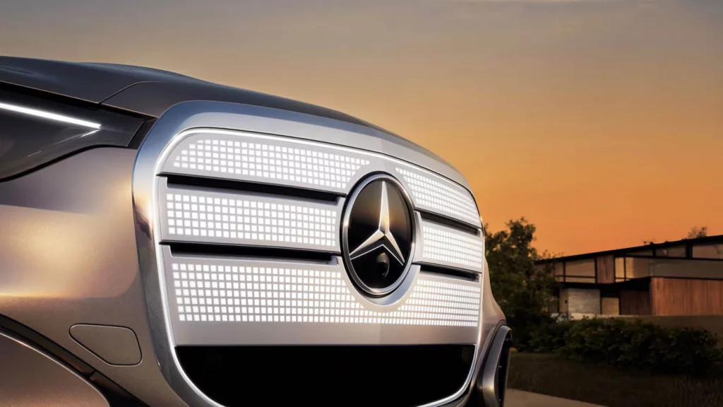 Nueva parrilla del Mercedes-Benz GLC eléctrico
