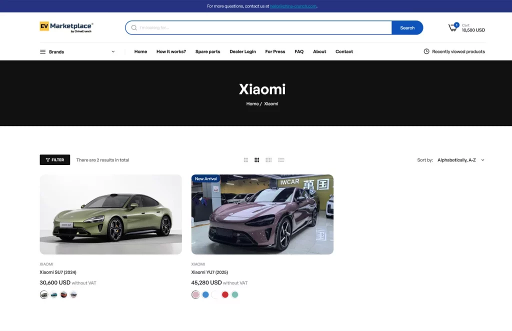 CHINA EV MARKETPLACE 2 Motor16