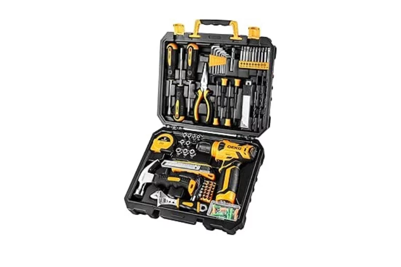 Los 6 mejores kits de herramientas para coche en 2025 5 Motor16 DEKO 126 piezas con destornillador electrico Motor16