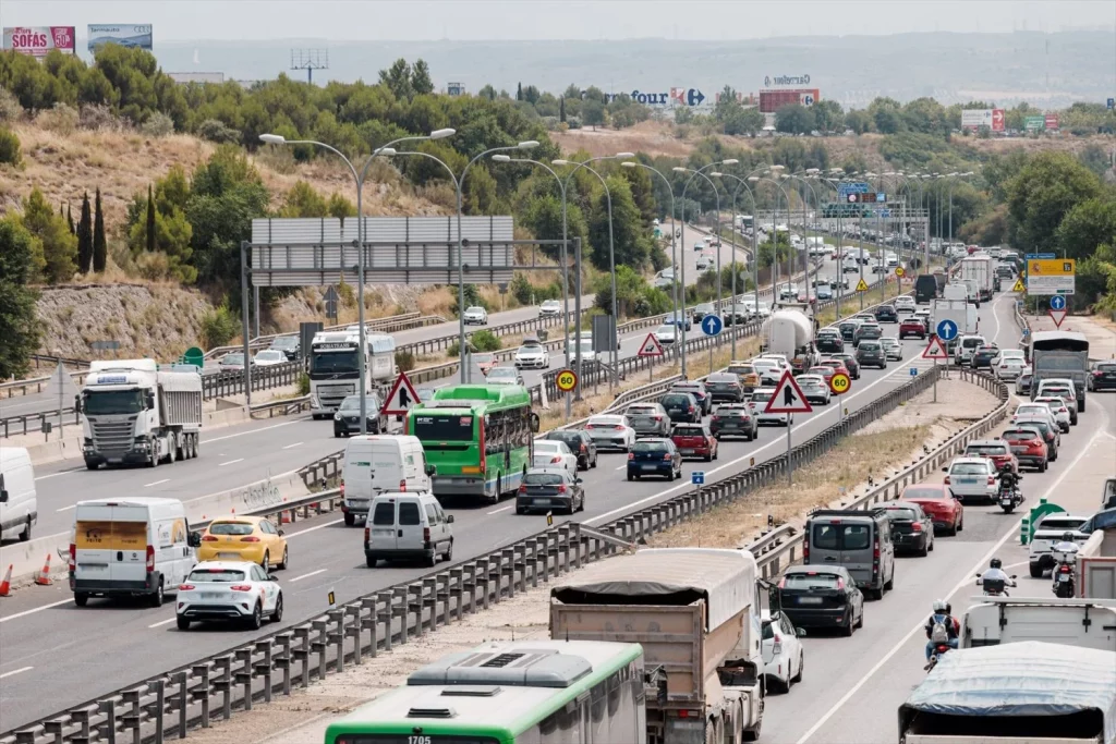 A-3 el 1 de agosto de 2025 operación salida DGT