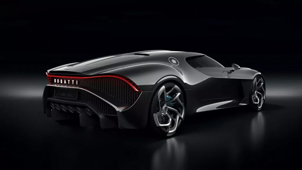 2019 Bugatti La Voiture Noire. Imagen trasera.
