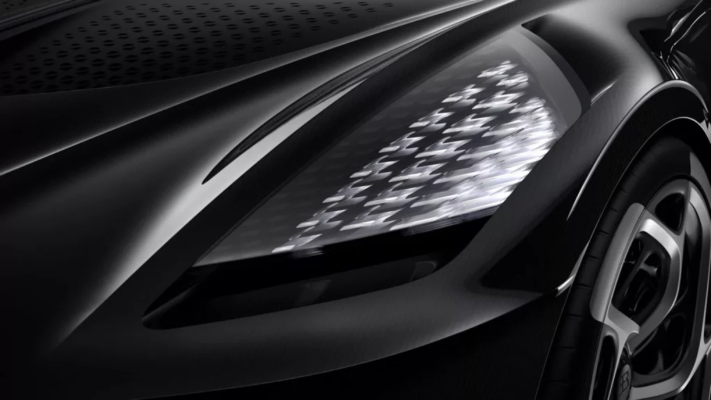 2019 Bugatti La Voiture Noire. Imagen detalle.