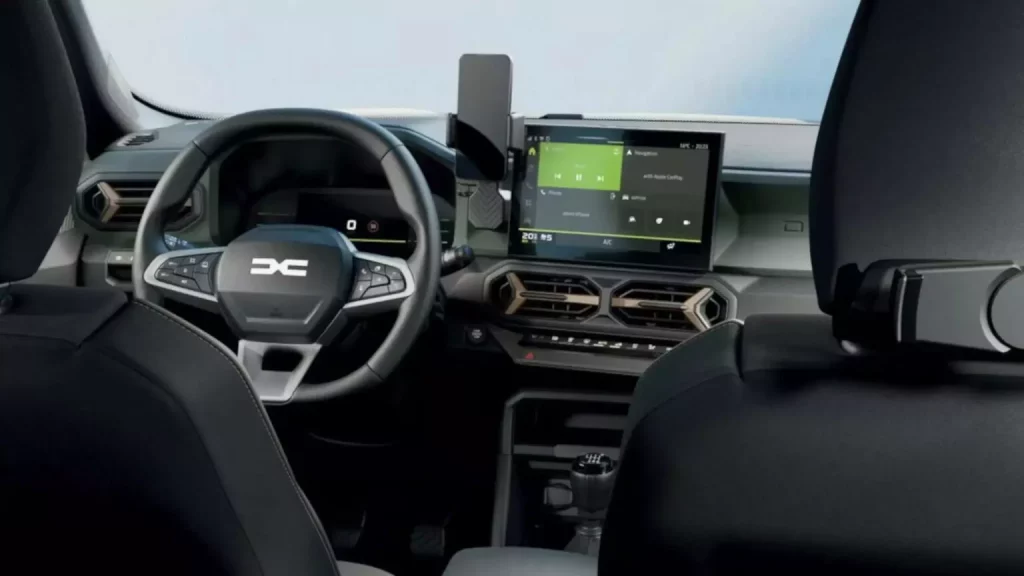 2025 Dacia Duster Pick-Up. Imagen interior.