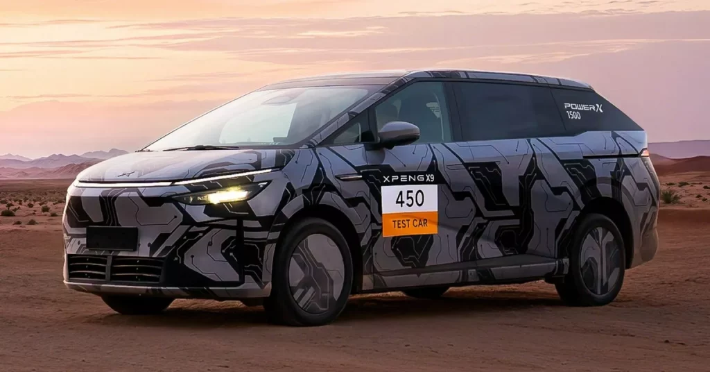 Xpeng X9: El monovolumen con etiqueta cero que elimina el estrés por la autonomía 1 Motor16 2025 Xpeng X9. Teaser. Imagen estática.