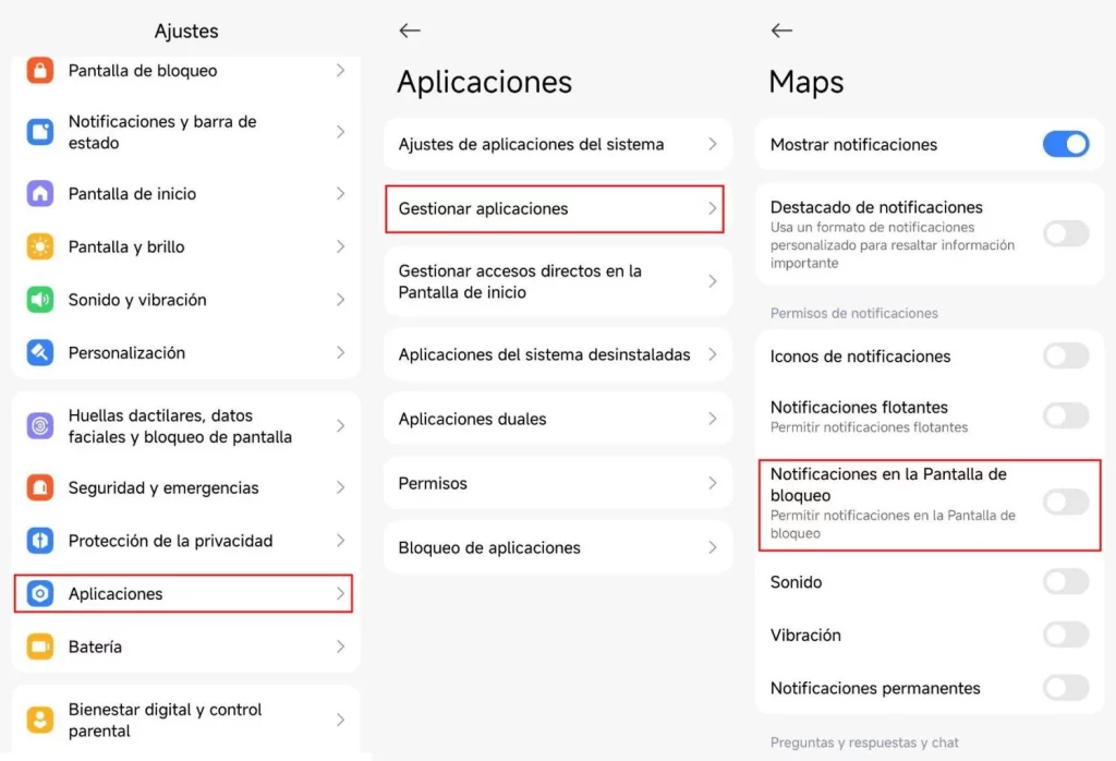 Google Maps ajustes app Motor16