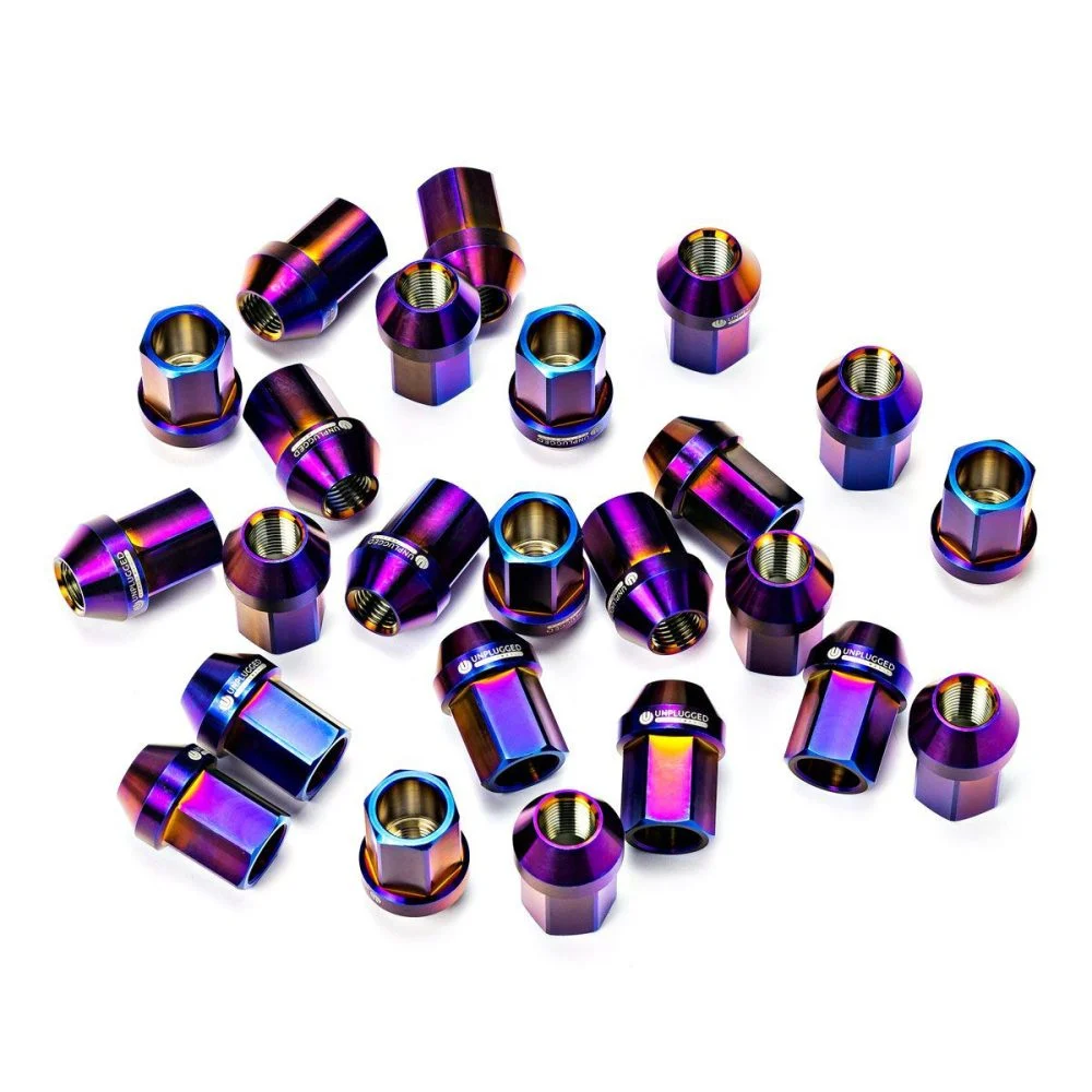 Tesla Cybertruck Lug Nut Set 24pc Forged Aluminum Black Finish Unplugged Performance 8 1000x1000 1 Motor16