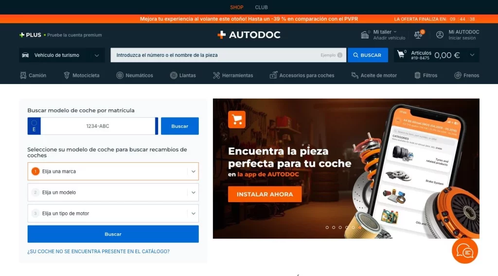 3 tiendas online ‘top’ con recambios para tu coche más baratos que en Aurgi, MotorTown y Midas 20 Motor16 Tienda recambios piezas Autodoc Motor16