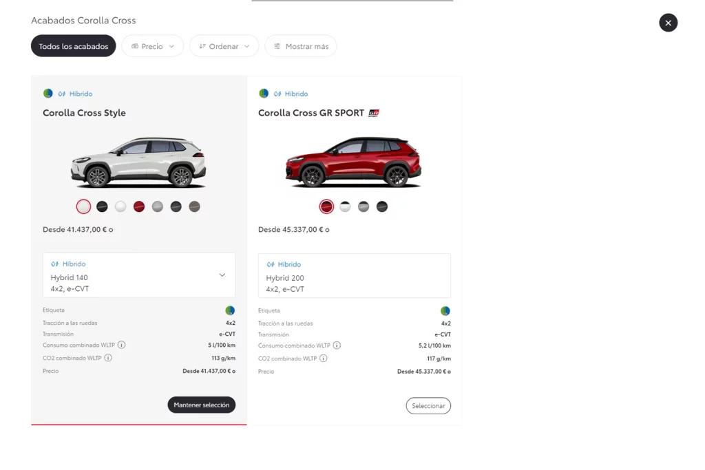 El Toyota Corolla Cross 2025 ya tiene precios. Y sigue siendo caro 2 Motor16 Toyota Corolla Cross 2026 acabados Motor16