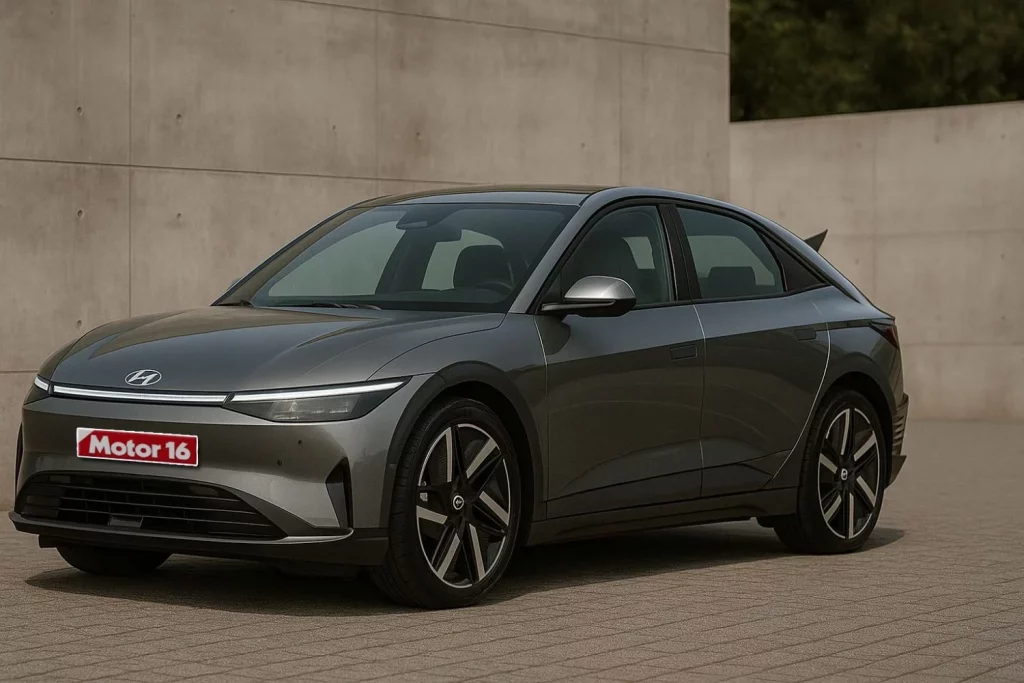 El primer Hyundai Ioniq compacto llegará en 2026, y ya tenemos una imagen 3 Motor16 Imagen creada por inteligencia artificial del futuro Hyundai Ioniq 2. Foto: IA para Motor 16.