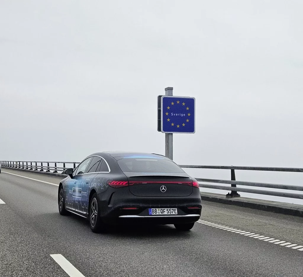 Un Mercedes EQS con batería de estado sólido viaja 1.205 km “de verdad” 13 Motor16 mercedes eqs autonomia 1205 km stuttgart malmo bateria estado solido 12 Motor16