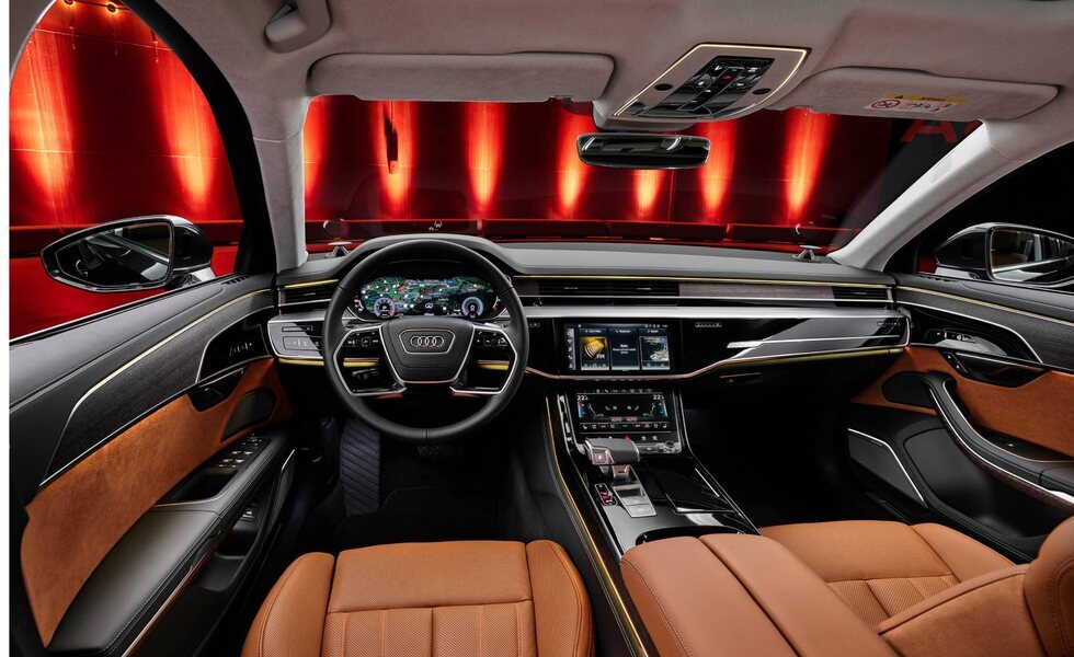 Nuevo Audi A8. Su interior ofrece una experiencia de alta calidad