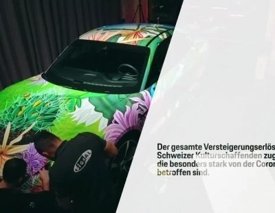 El artista Richard Phillips convierte en un Art Car este Taycan 4S