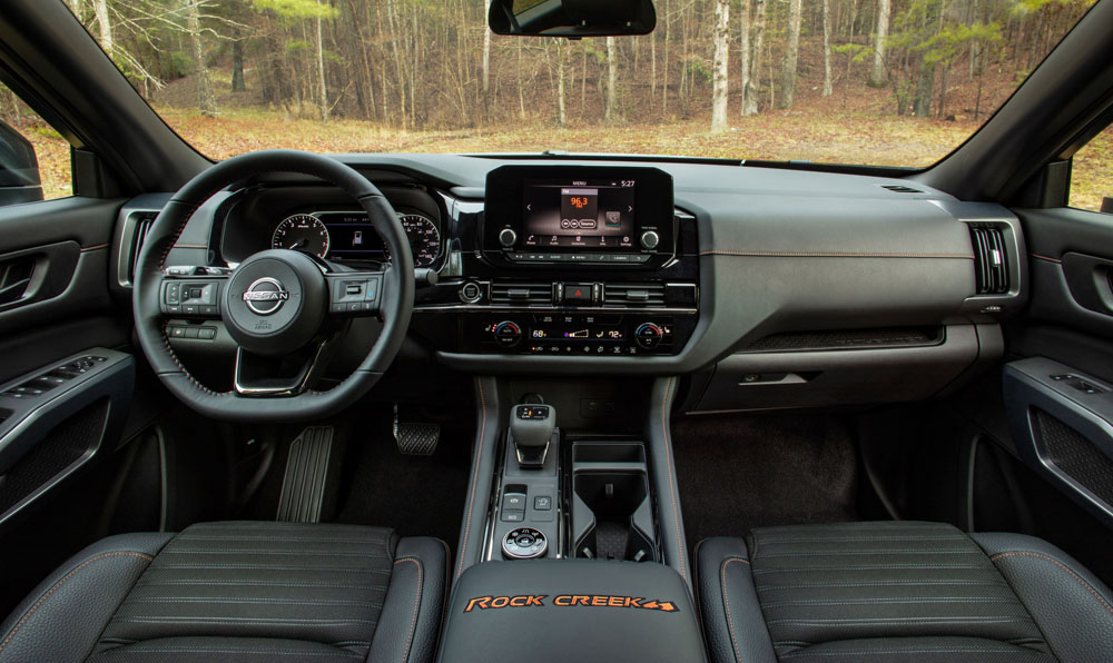 2022 Nissan Pathfinder Rock Creek. Interior