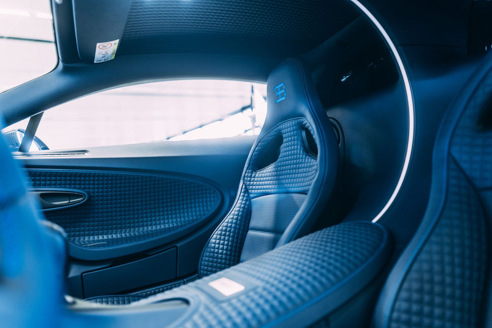 Bugatti Centodieci. Imagen asientos.