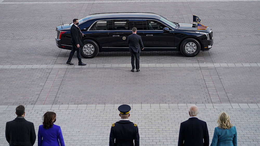 La bestia. Cadillac One. Joe Biden. Imagen estática.