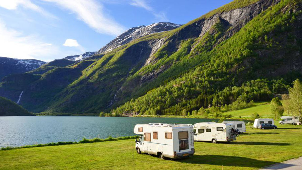 caravana, autocaravana, paisaje, viajar