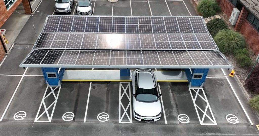 3ti Papilio3 estación carga solar. Imagen superior.