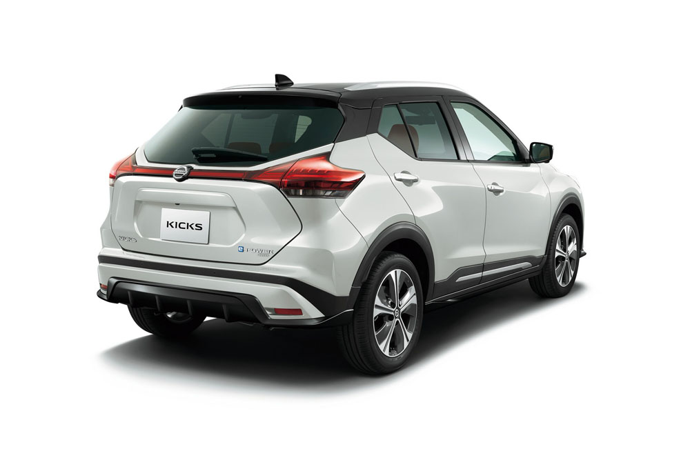 Nissan Kicks e-Power Japón 2022. Imagen estática trasera.