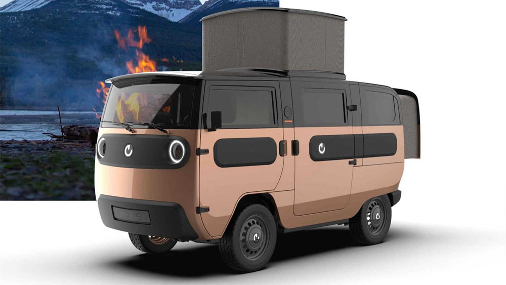 Electric Brands Xbus Camper. Exterior.