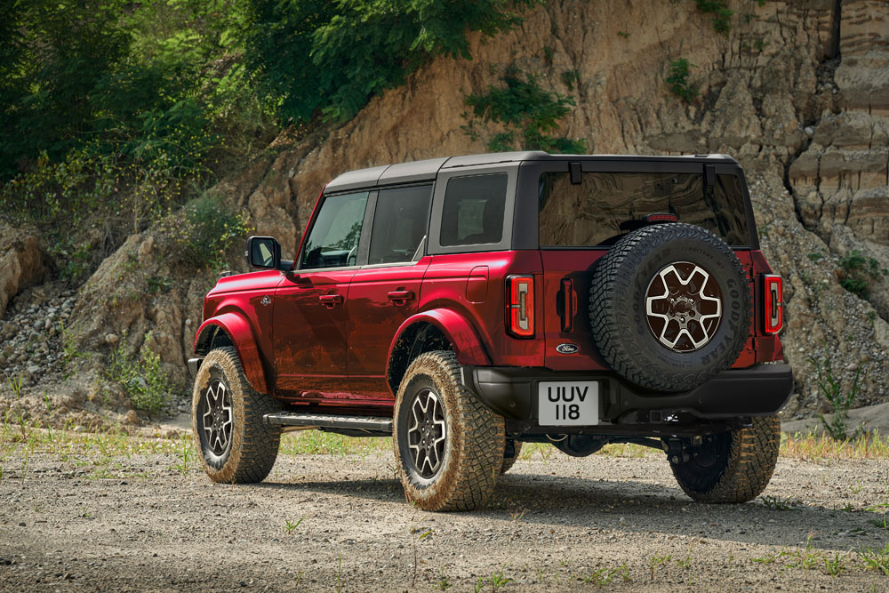 Ford Bronco Europa. Imagen trasera.