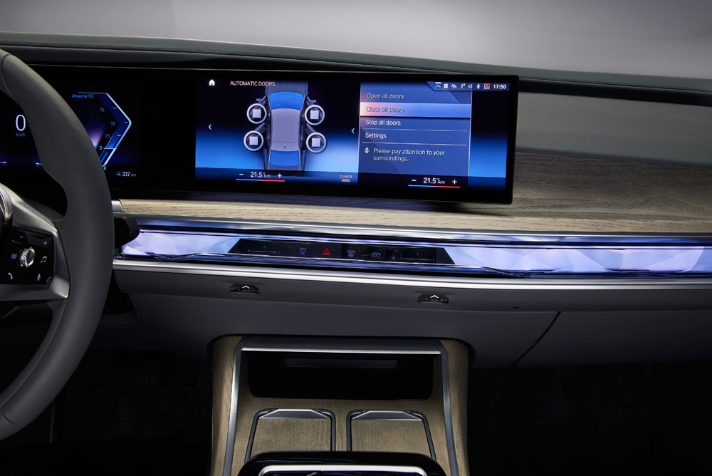Interior del BMW i7 xDrive60.