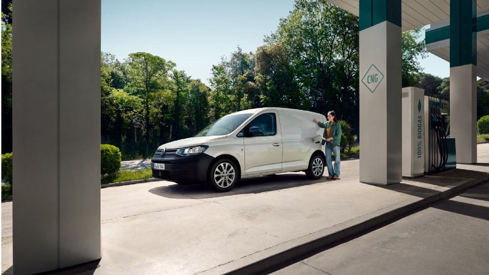 Volkswagen Caddy GNC Gas Natural. Imagen repostaje.