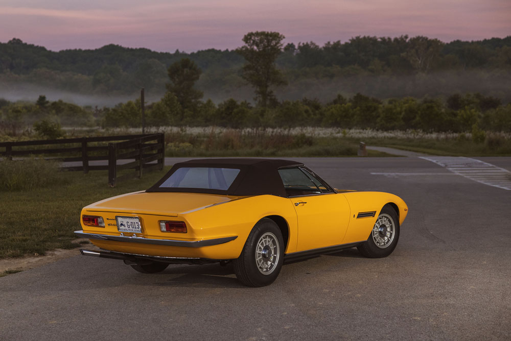1968 Maserati Ghibli Spyder Prototype. Imagen estática trasera.