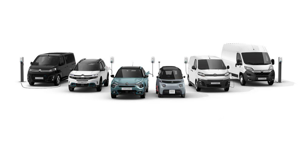 Vehículos eléctricos Stellantis. Gama Citroën.