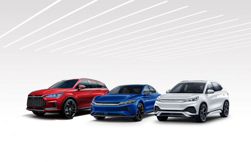 BYD HAN, TAN Y ATTO 3