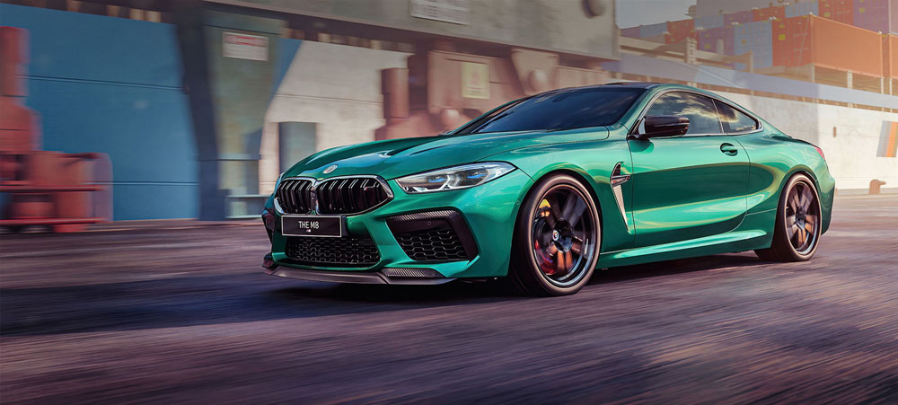 BMW M8 Competition Coupe. Imagen movimiento.