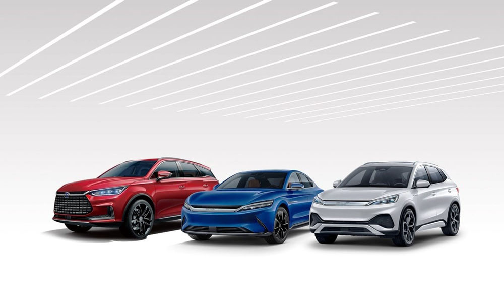 2022 BYD y Sixt. Imagen coches eléctricos.