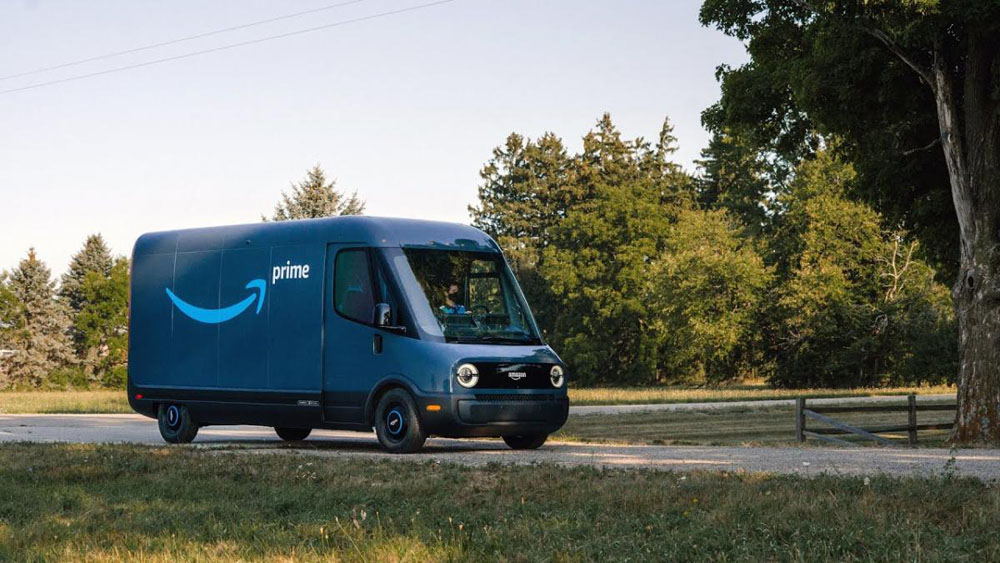 Furgoneta Rivian Amazon. Imagen exterior.