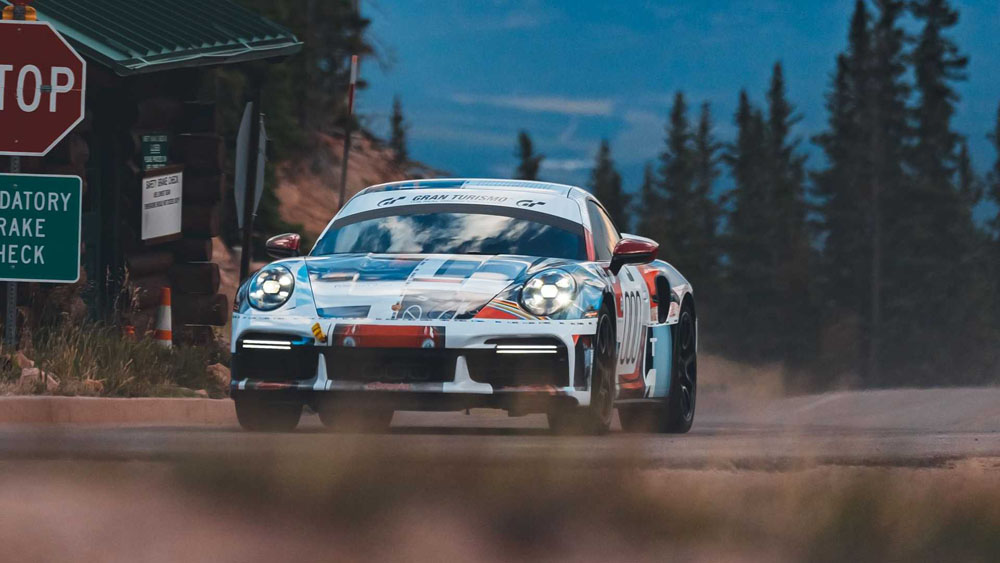 Porsche 911 Turbo S Récord Pikes Peak. Imagen frontal.
