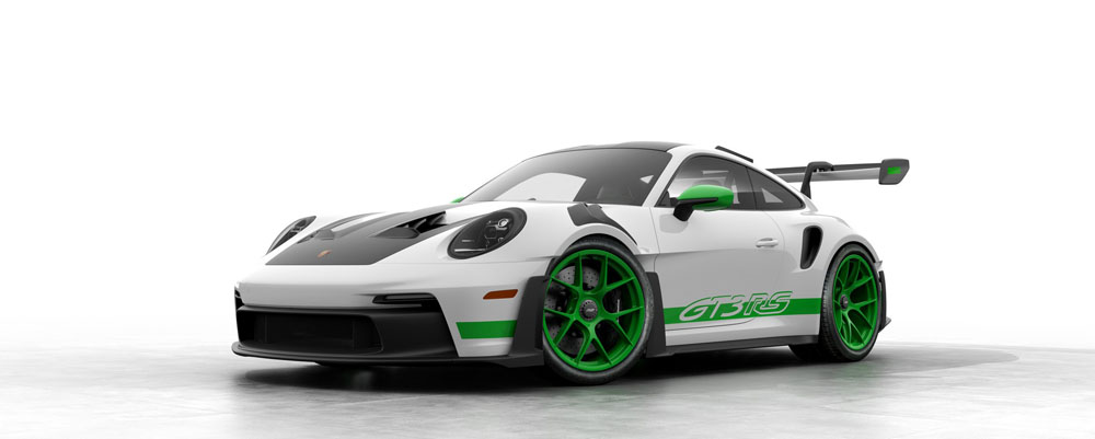 Porsche 911 GT3 RS Tribute to Carrera RS. Imagen delantera.